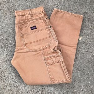 Vintage Dickies double knee duck canvas carpenter pants Sz 34”x32”